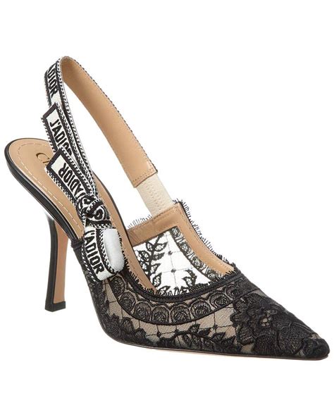 dior lace slingback